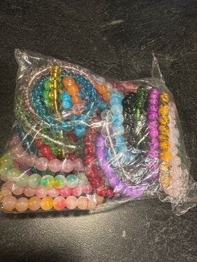 Colorful Assorted Beaded Stretch Bracelet Set